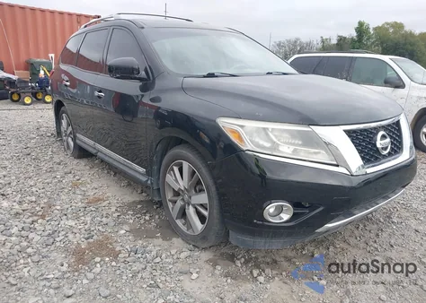 2014 Nissan Pathfinder Platinum from USA, damaged, VIN 5N1AR2MN5EC632764